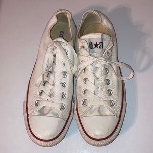 White all star converse shoes